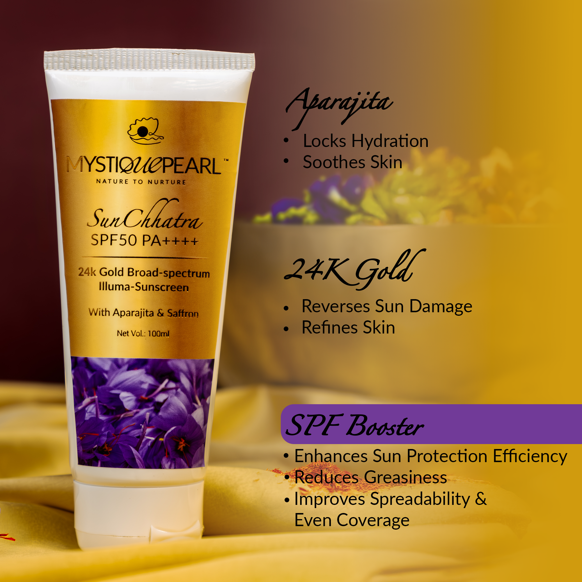 SunChhatra SPF50 PA++++ Illuma Face Sunscreen with SPF Booster